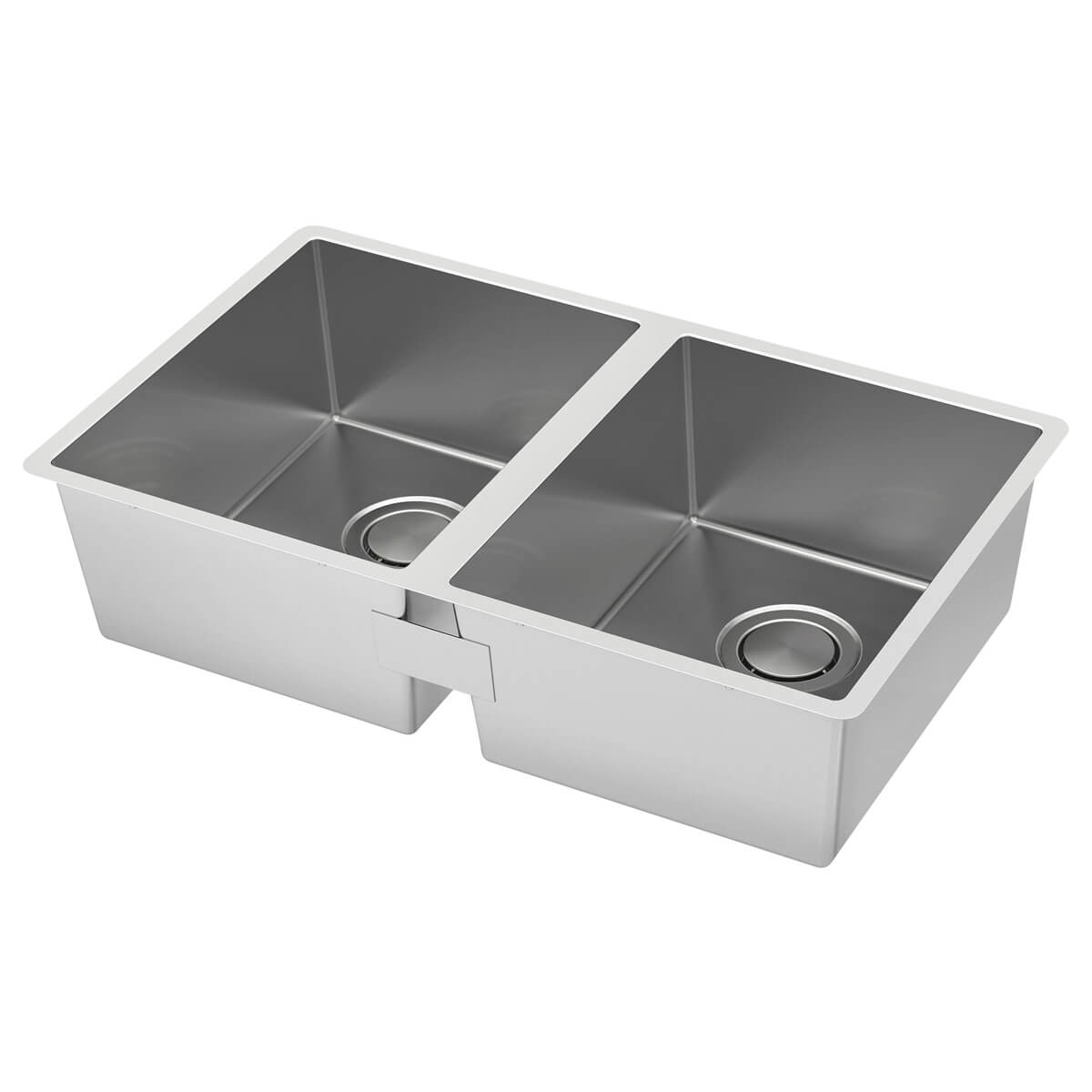Double bowl top mount sink